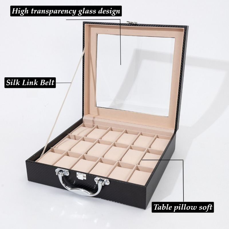 Retro Watch Storage Box Leathe - Luxury Watch Collection Box ulasan dan harga