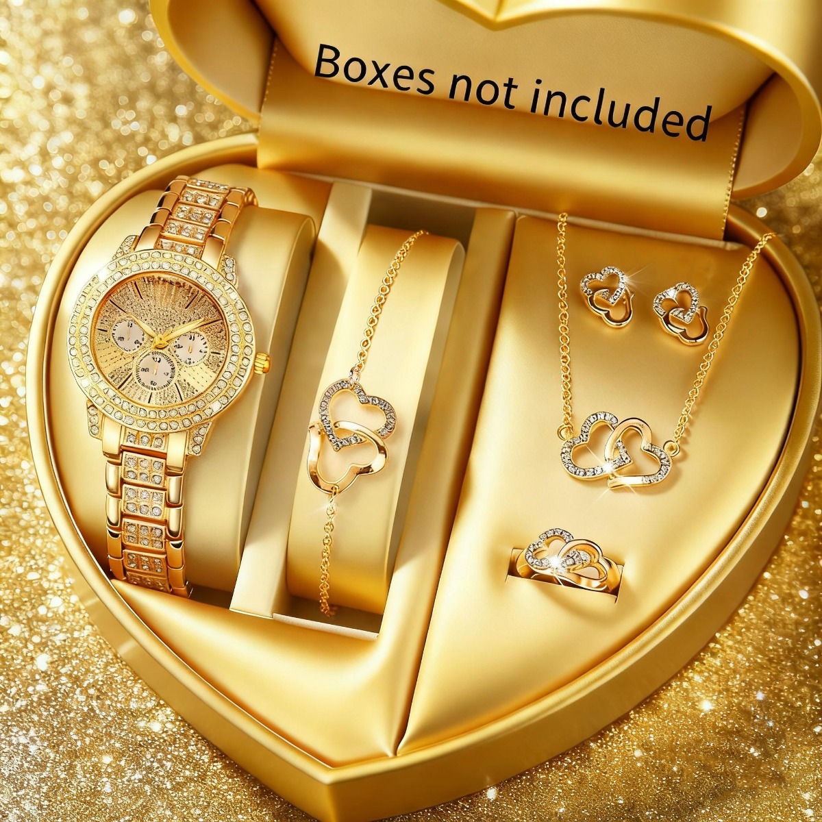6PCS Luxury Rhinestone Women W - Luxury Watch Kids ulasan dan harga