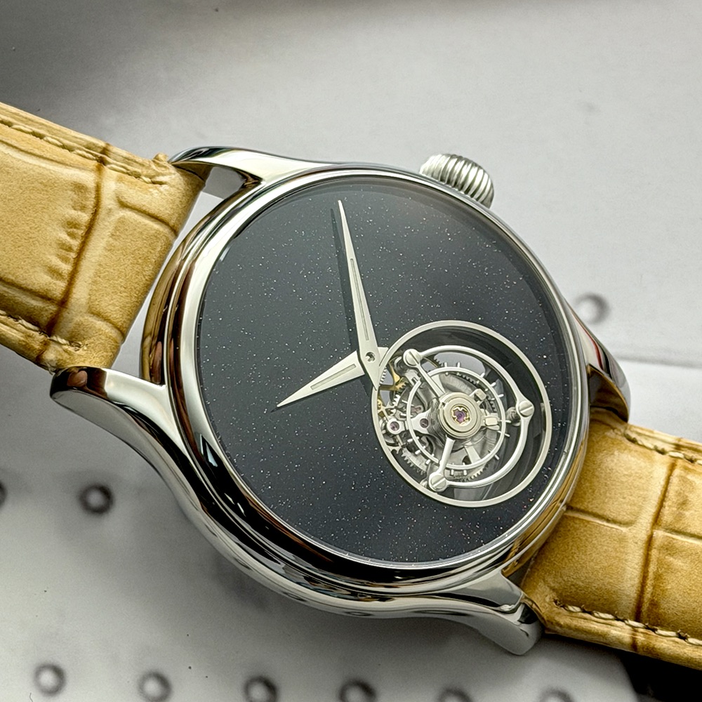 Merkur 100% Tourbillon Watch M - Guilloché Dial Watch ulasan dan harga