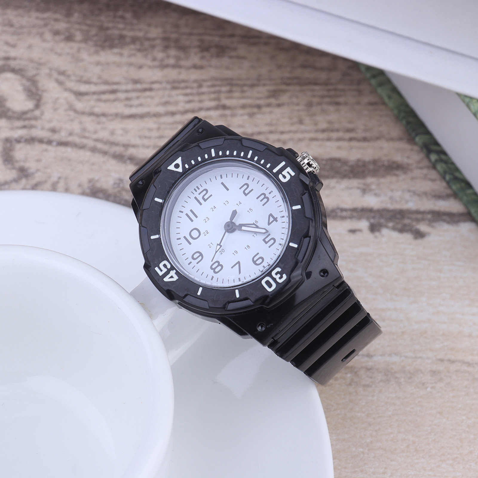 Kids Quartz Watch Black White  - Luxury Watch Kids ulasan dan harga