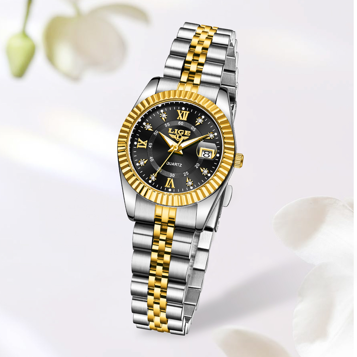 LIGE Fashion Elegant Women's Q - Luxury Watch Collection Box ulasan dan harga