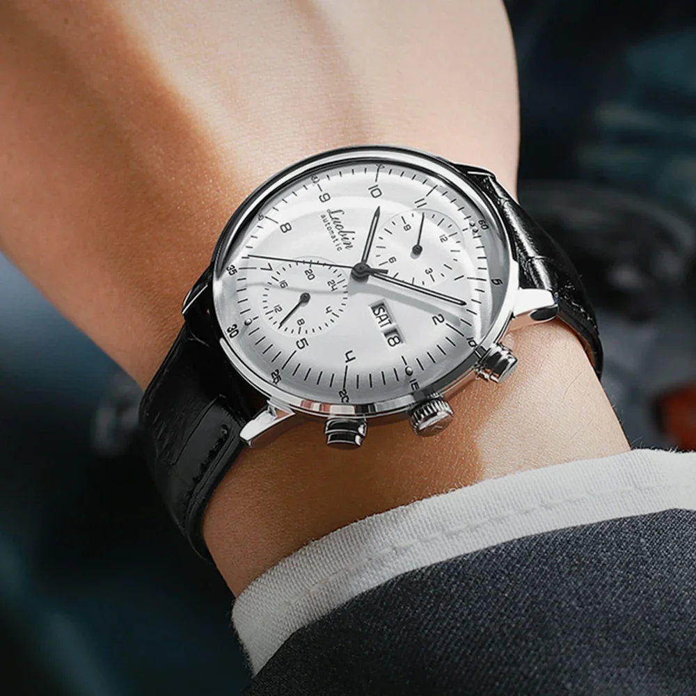 Mens Fashion Mechanical Watche - Guilloché Dial Watch ulasan dan harga