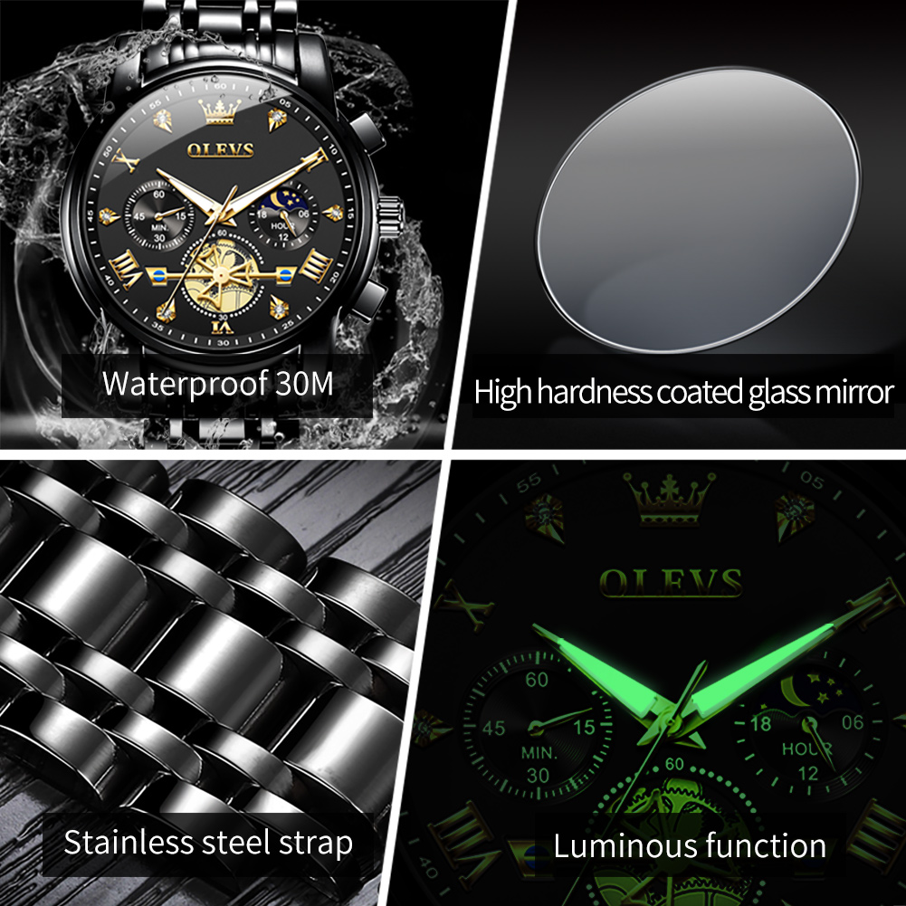 OLEVS Brand New Luxury Chronog - Luxury Watch Low Price ulasan dan harga