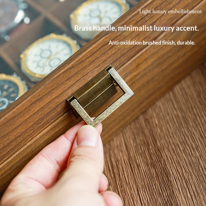 Black Walnut Wood Grain Watch  - Luxury Watch Collection Box ulasan dan harga