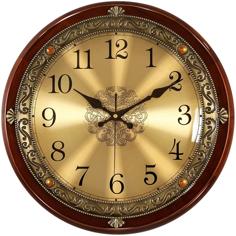 Luxury Wood Wall Clock Metal R - Luxury Watch Europe ulasan dan harga