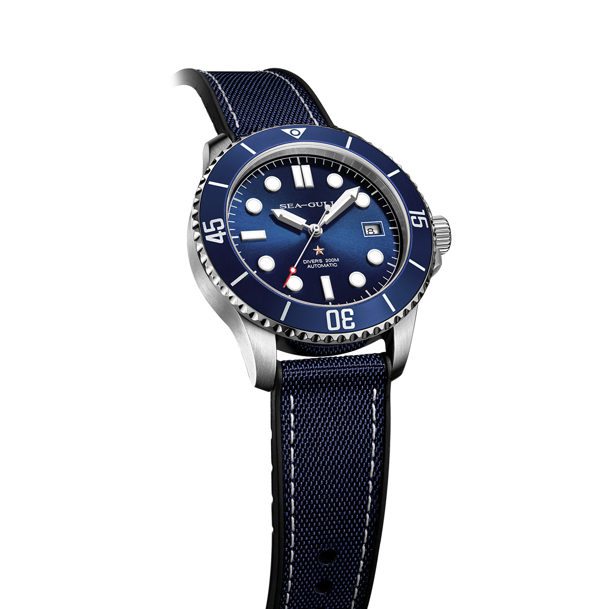 Luminous Seagull Men's Dive Wa - Guilloché Dial Watch ulasan dan harga