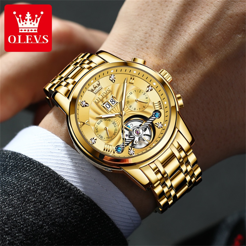 OLEVS 9910 Brand Original Auth - Luxury Watch Collection Box ulasan dan harga