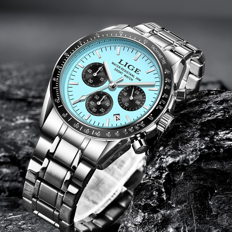 LIGE Top Brand Luxury New Men  - Luxury Watch Collection Box ulasan dan harga