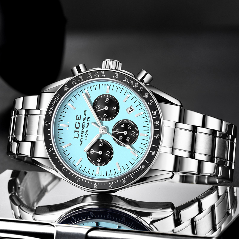 LIGE Top Brand Luxury New Men  - Luxury Watch Collection Box ulasan dan harga
