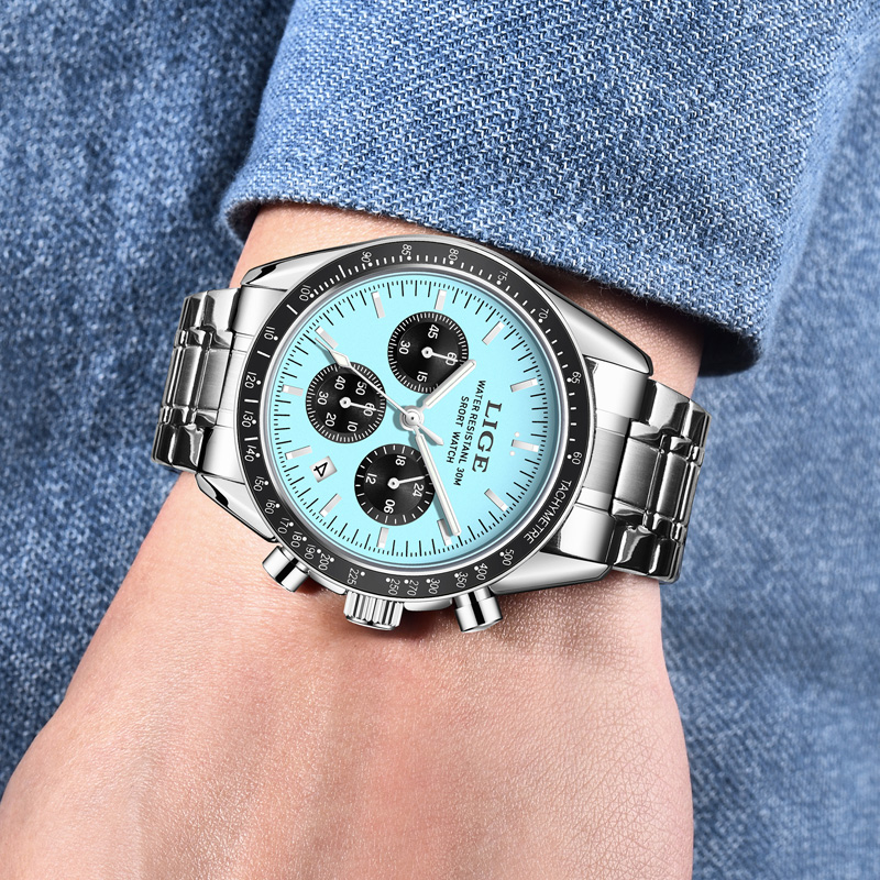 LIGE Top Brand Luxury New Men  - Luxury Watch Collection Box ulasan dan harga