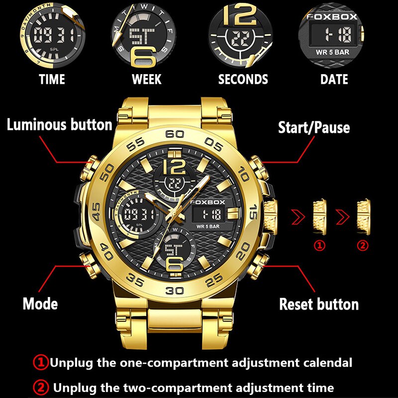 FOXBOX Business Watch Men Fash - Luxury Watch Collection Box ulasan dan harga