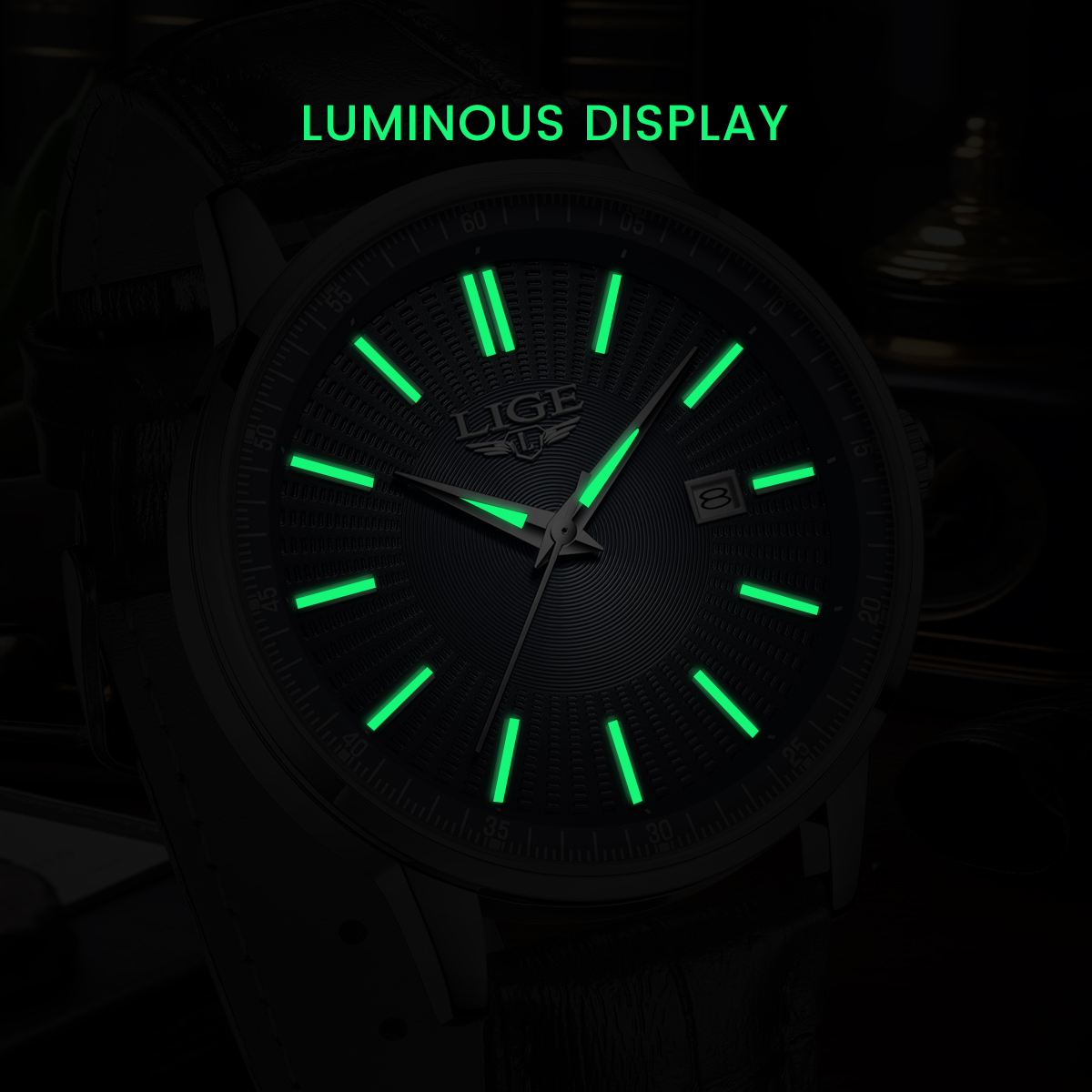 LIGE Top Brand Luxury Men's Wa - Luxury Watch Collection Box ulasan dan harga