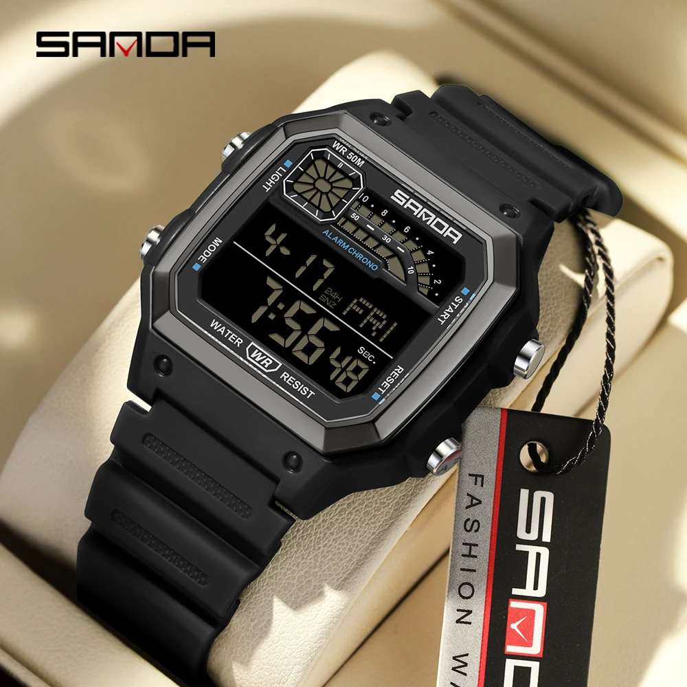 SANDA 6196 Electronic Watch Mu - Minute Repeater Watch ulasan dan harga