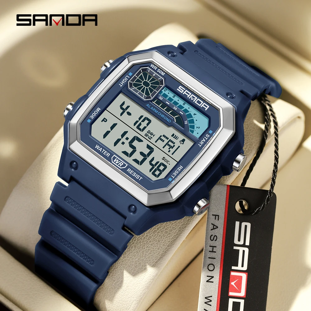 SANDA 6196 Electronic Watch Mu - Minute Repeater Watch ulasan dan harga