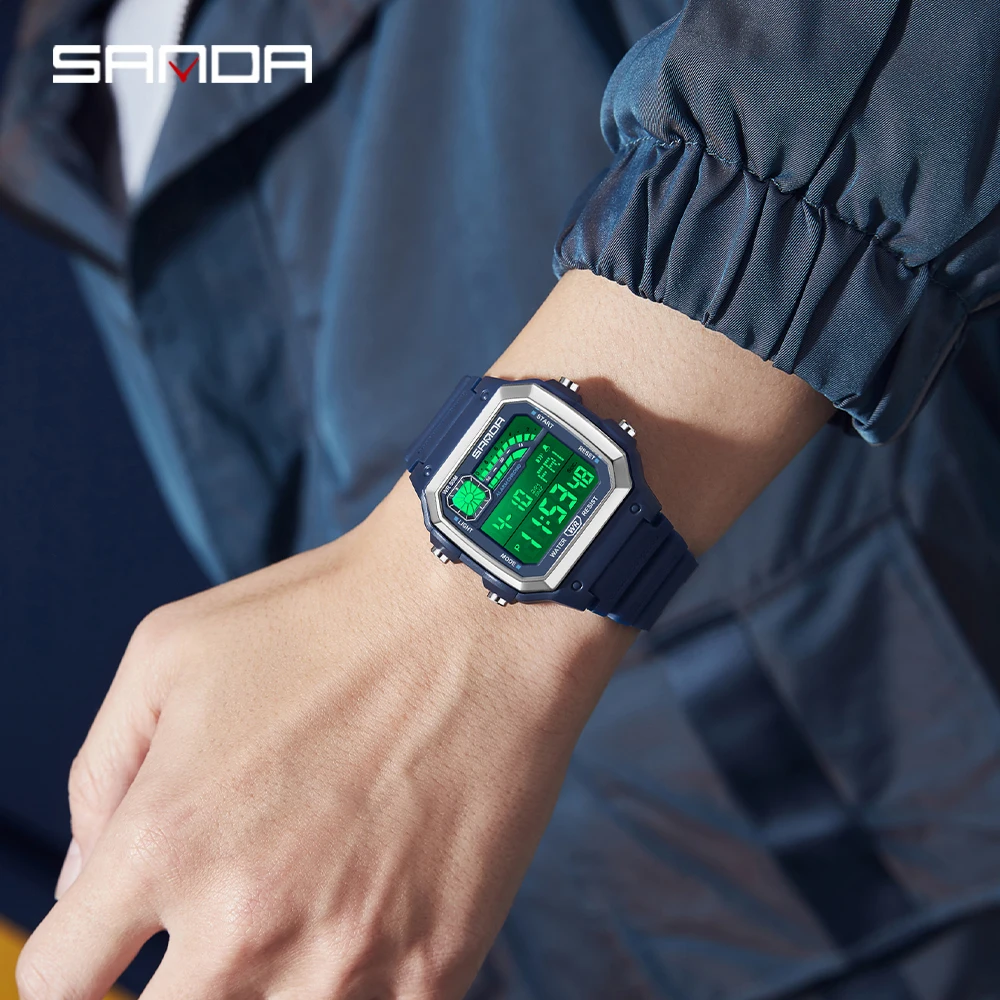 SANDA 6196 Electronic Watch Mu - Minute Repeater Watch ulasan dan harga