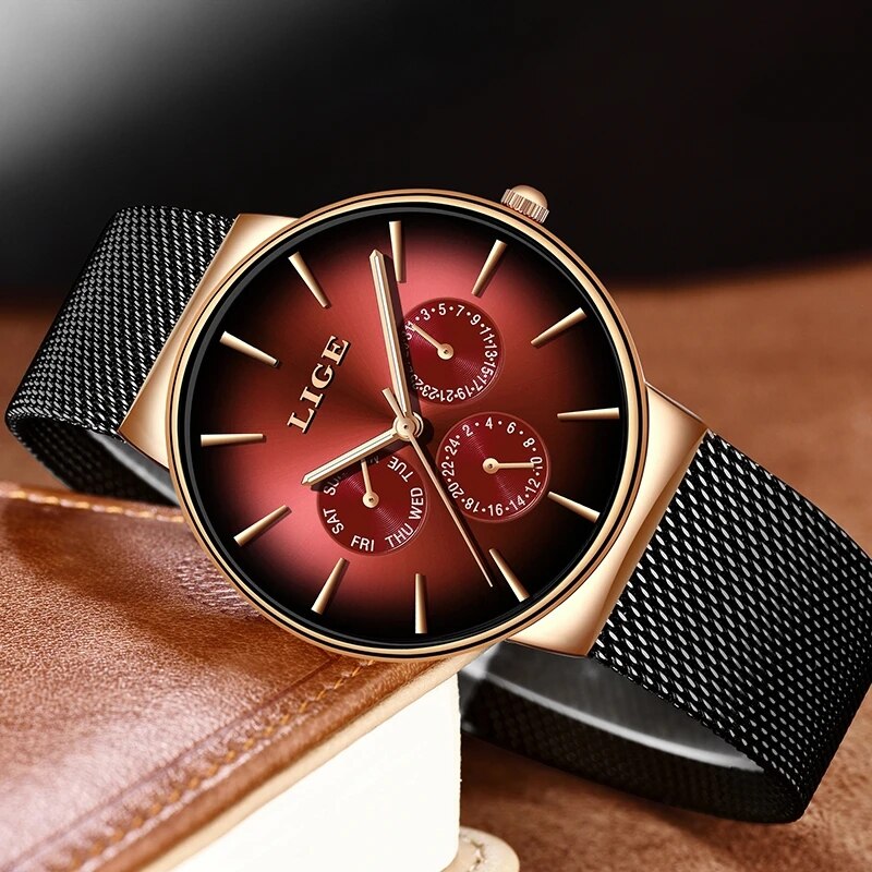 New LIGE Fashion Mens Watches  - Luxury Watch Low Price ulasan dan harga