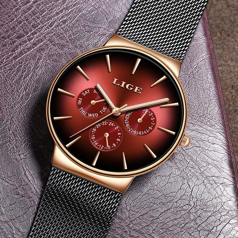 New LIGE Fashion Mens Watches  - Luxury Watch Low Price ulasan dan harga