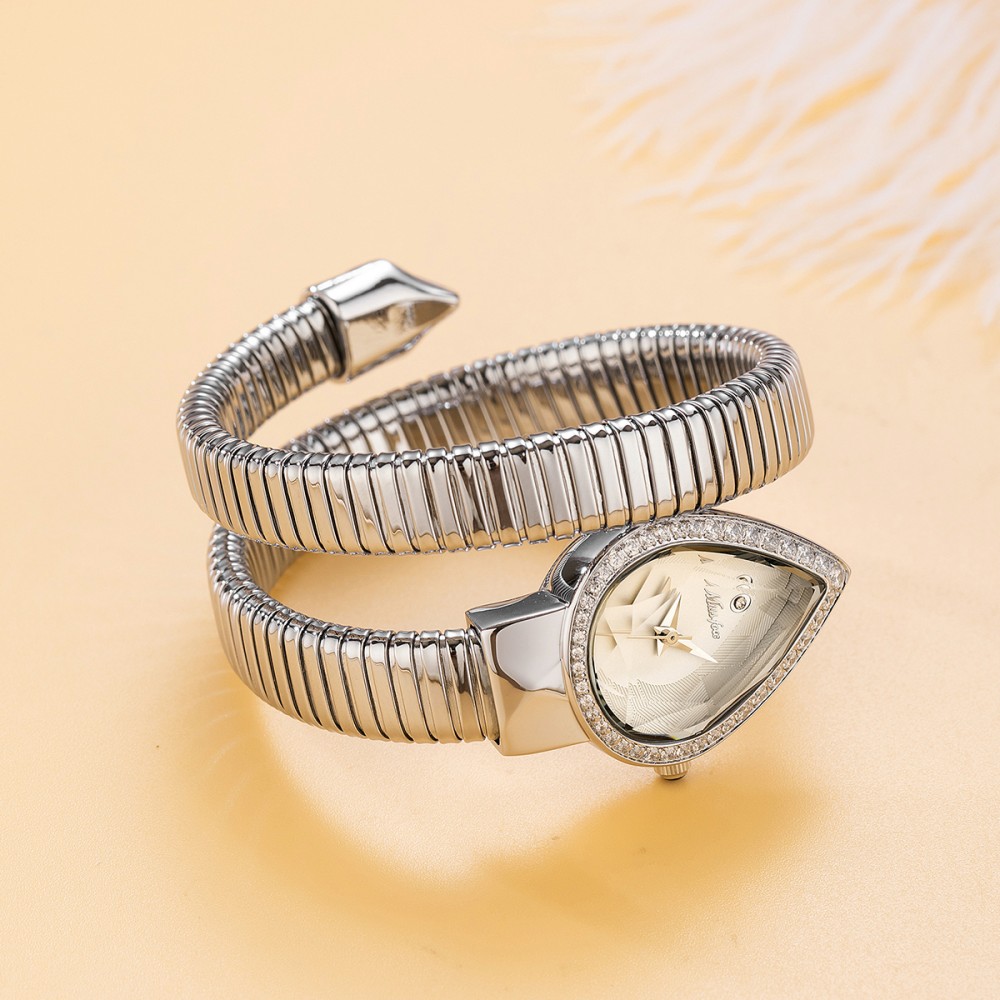 MISSFOX Snake Shape Diamond Wa - Luxury Watch Unique ulasan dan harga