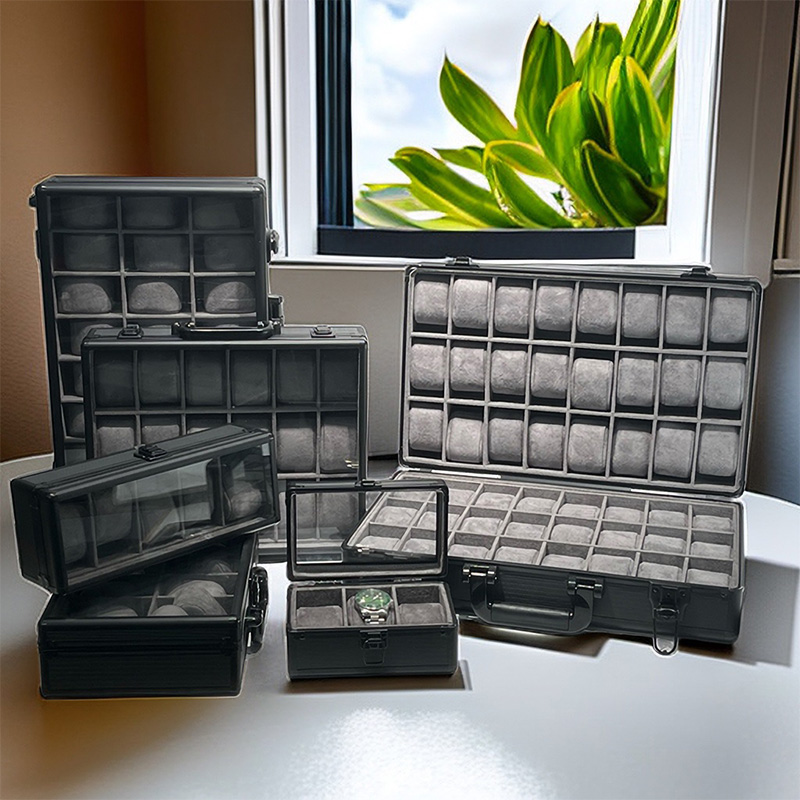 Skylight Display Aluminum Fram - Luxury Watch Collection Box ulasan dan harga